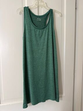 Eddie Bauer Heathered Green Racerback Dress
